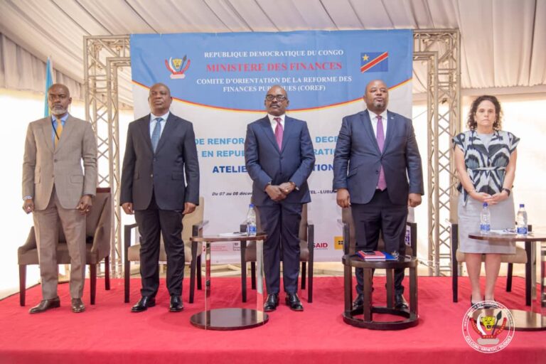 ATELIER SUR LA DECENTRALISATION FINANCIERE EN RDC